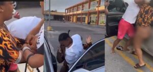 Ladies Fight Dirty In Middle Of A Highway