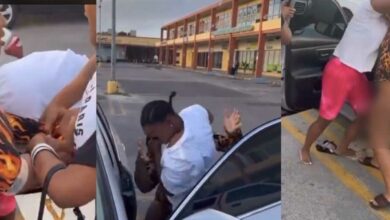 Ladies Fight Dirty In Middle Of A Highway
