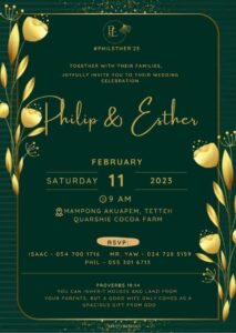 Wedding invitation