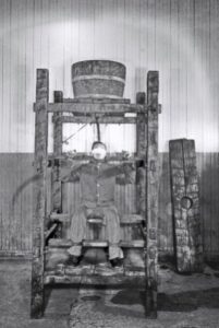 1). The brazen bull
Was a torture and execution device
The brazen bull was designed in the form and size of an actual bull and had an acoustic apparatus that converted screams into the sound of a bull The bull was said to be hollow and made out of bronze with a door in one side..