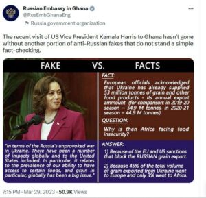 Russian Embassy In Ghana Blast Kamala Harris 