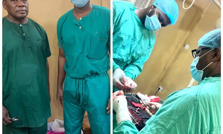 Father And Son Doctors Perform Surgery Together