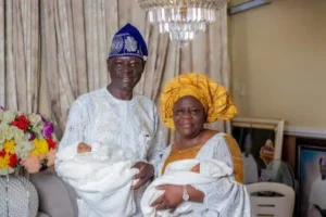 Miracles are everywhere as an old couple welcomes twins after 32 years of waiting to have the fruit of the womb.