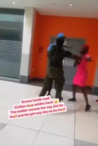 Lady Slap Soldier Who Assaulted Her First (Video)