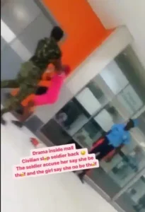 Lady Slap Soldier Who Assaulted Her First (Video)