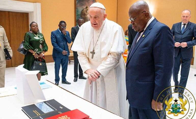 President Nana Akufo Addo meet with Pope Francis
