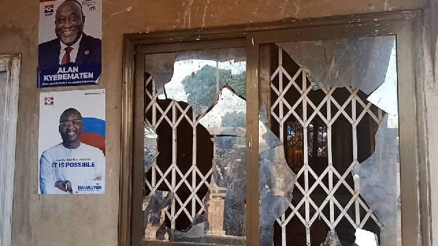 Angry NPP supporters vandalise party office in Sagnarigu again
