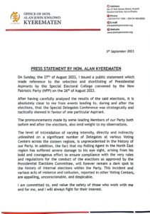 Alan Kyerematen withdraws from NPP flagbearership race — Details