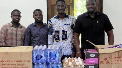 John Dumelo supports Legon students from Mepe
