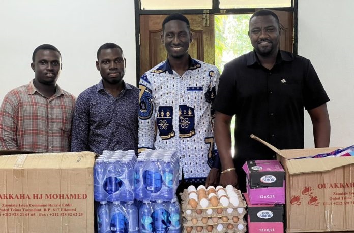 John Dumelo supports Legon students from Mepe