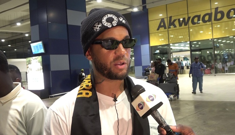 Ryan Bertrand UEFA CL winner arrives in Ghana