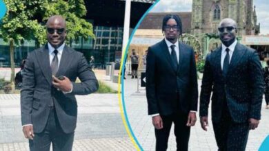 Latest photo of Stephen Appiah and his son warm hearts