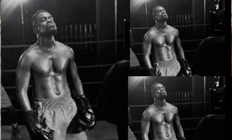 Sarkodie shows off boxing skills to scare off enemies [Video]