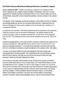 chef faila disqualify