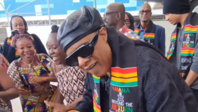 Stevie Wonder arrives in Ghana following decision to permanently relocate