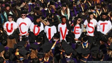University students walk out of graduation event