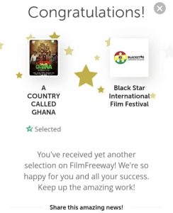 A Country Called Ghana movie by Lilwin nominated for Black Star International Film Festival