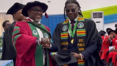 Stonebwoy words after graduation from GIMPA