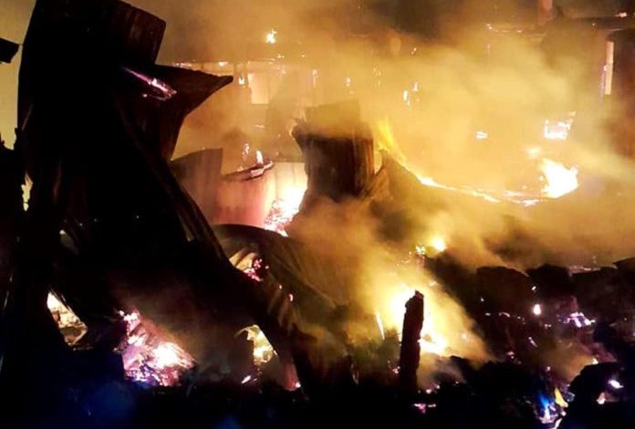 Fire guts parts of Kasoa New Market