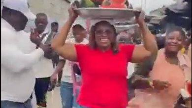 Hawa Koomson spotted hawking