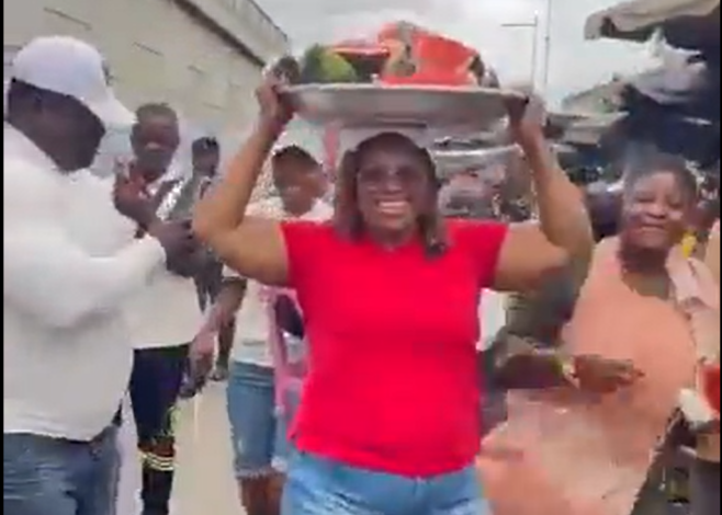 Hawa Koomson spotted hawking