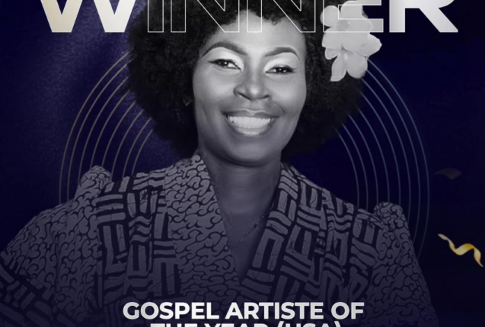 Mz Nana Wins 'Gospel Artiste of the Year' USA at 2024 Ghana Music Awards USA